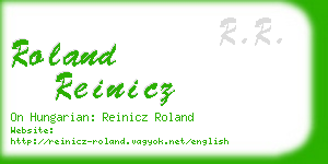 roland reinicz business card